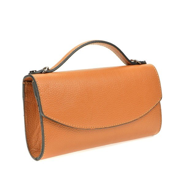 Rjava ženska usnjena torbica Roberta M Pisa-image-1