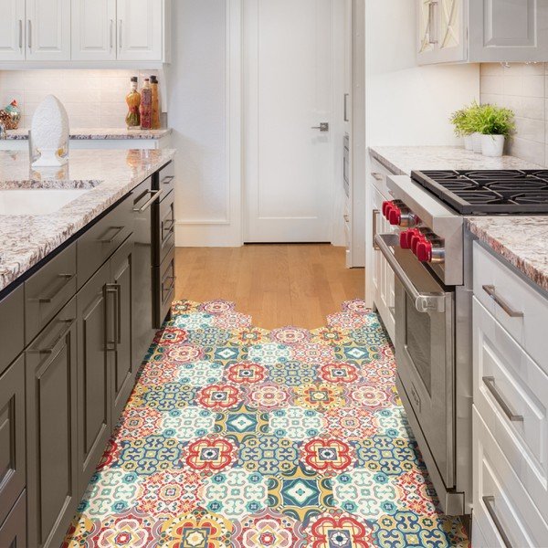 Komplet 10 talnih nalepk Ambiance Floor Stickers Hexagons Lorena, 40 x 90 cm-image-1