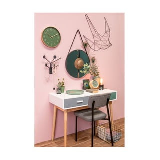 Stensko ogledalo z okvirjem v črni barvi PT LIVING Balanced, ø 47 cm