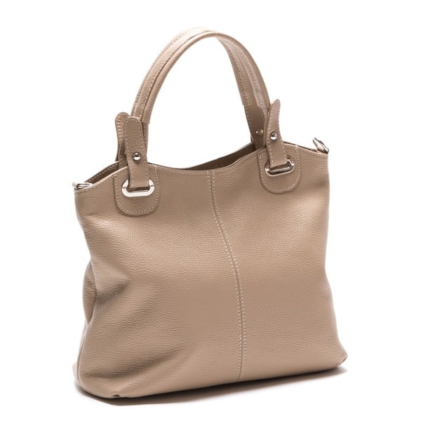 Sivo-rjava usnjena torbica Luisa Vannini Nena-image-2