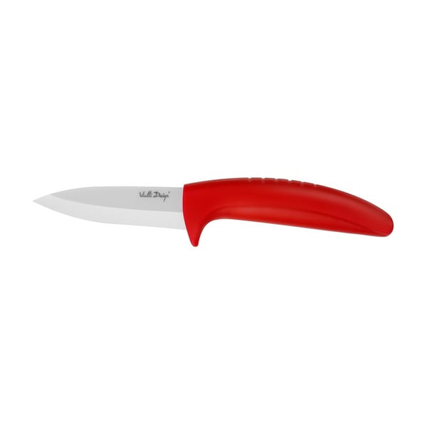Keramični nož za obrezovanje, 7,5 cm, rdeč