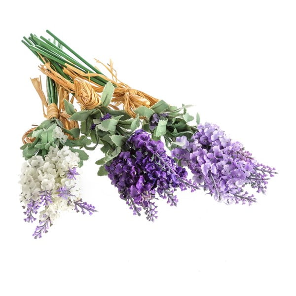 Umetne rastline v kompletu 3 ks (višina 32 cm) Lavender Bouquet – Casa Selección