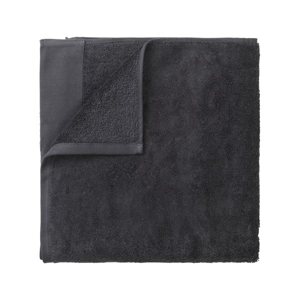 Temno siva bombažna brisača Blomus, 50 x 100 cm