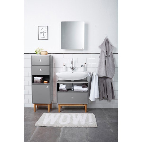 Siva omarica za pod umivalnik 66x45 cm Color Bath – Tom Tailor-image-1