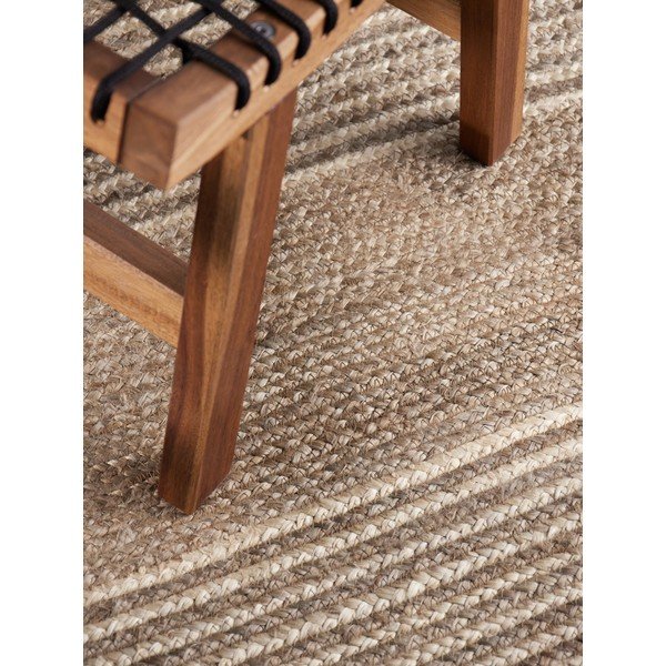 Obojestranski/ročno tkan tekač iz jute v svetli naravni barvi/v temni naravni barvi 80x300 cm Juno – Hanse Home-image-3
