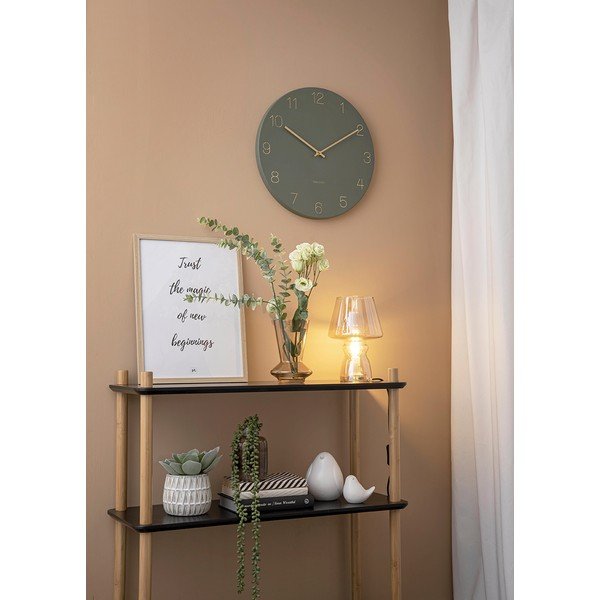 Gorčično rumena steklena namizna svetilka Leitmotiv Glass, višina 25 cm-image-1