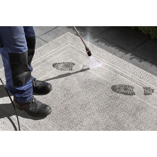 Sivo-bel zunanji tekač Ragami Berlin, 80 x 250 cm-image-1