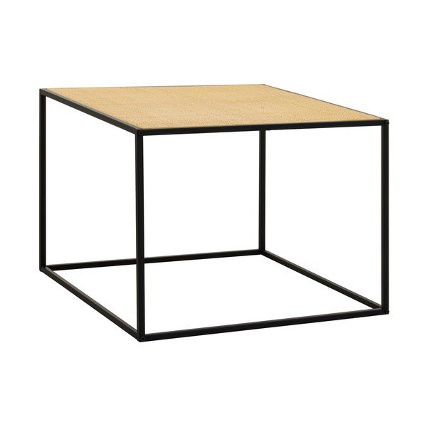 Klubska mizica iz ratana v naravni barvi 60x60 cm Depok – Premier Housewares