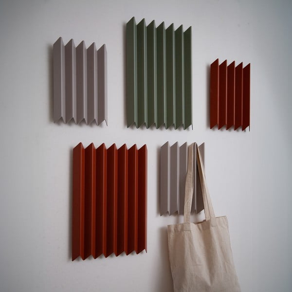 Kovinski stenski obešalnik v barvi terakote 21 cm Sensu – Spinder Design-image-4