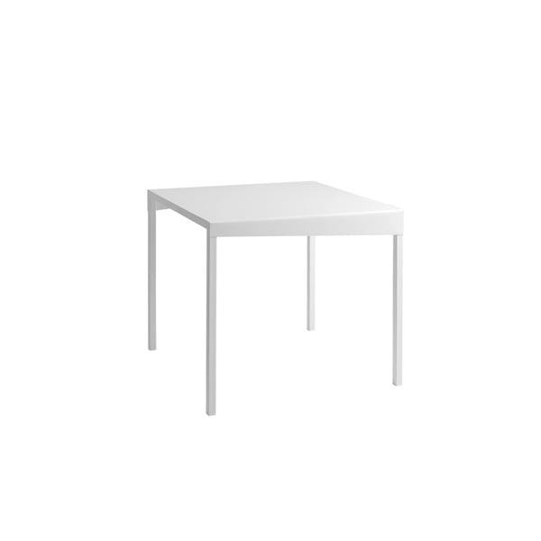 Bela kovinska jedilna miza Custom Form Obroos, 80 x 80 cm