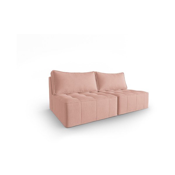 Rožnata sedežna garnitura 160 cm Mike – Micadoni Home-image-2