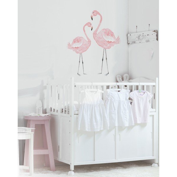 Stenska nalepka Dekornik Flamingos, 55 x 55 cm-image-1