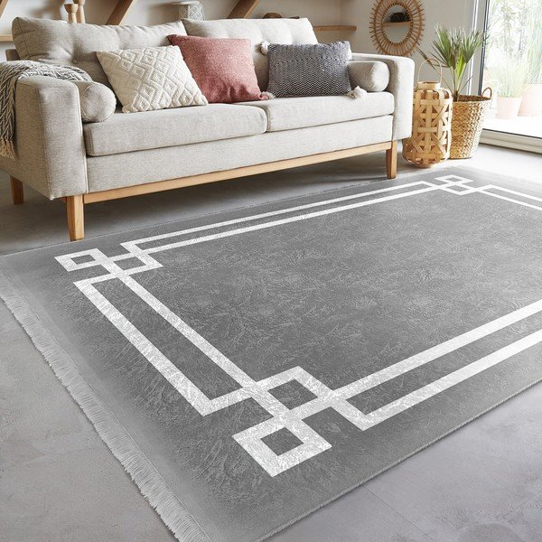 Siva preproga 160x230 cm - Mila Home-image-1