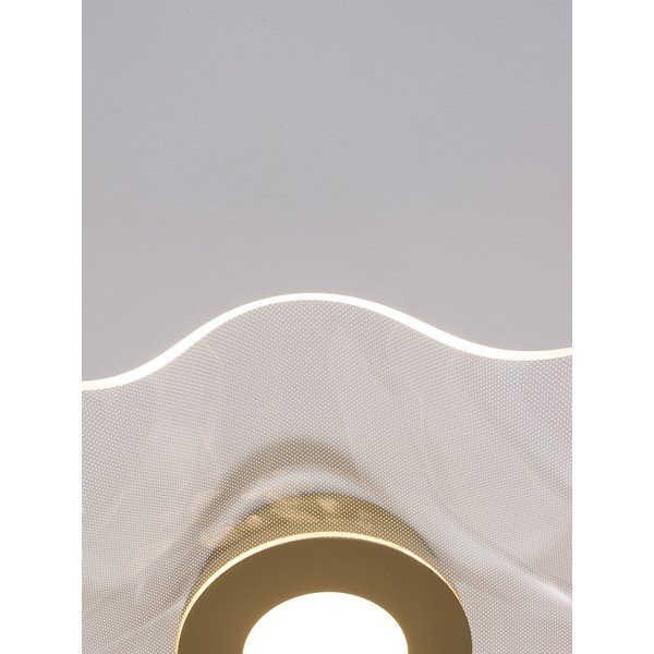Aluminijasta LED stropna svetilka v zlati barvi s senčilom iz akrilnega stekla 50x50 cm Siderno – Nova Luce-image-2
