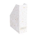 Organizator za dokumente v zlati in beli barvi Bigso Box of Sweden Estelle