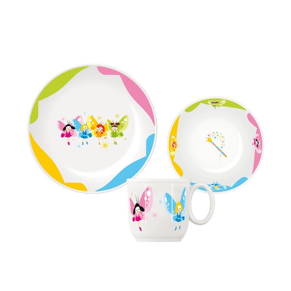 Porcelanast otroški set posode 3 kos Bambini – Tescoma-image-1