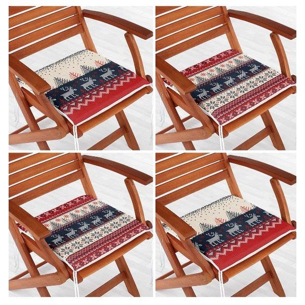 Sedežne blazine z božičnim motivom v kompletu 4 ks 40x40 cm Christmas Sweater – Mila Home