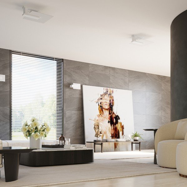 Bela stropna svetilka s steklenim senčnikom 40x47.5 cm Parola – Sollux-image-2