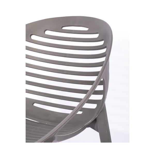 Vrtna jedilna garnitura za 4 osebe s sivimi stoli Joanna in mizo Viking, 90 x 150 cm-image-3