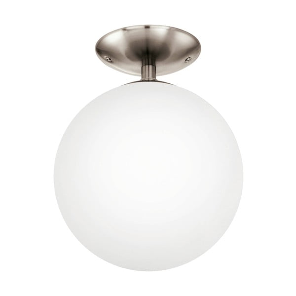 Bela/siva stropna svetilka s steklenim senčilom RONDO – EGLO