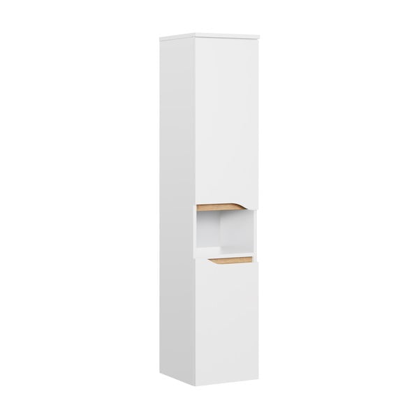Bela visoka stenska kopalniška omarica 30x141 cm Set 857 – Pelipal