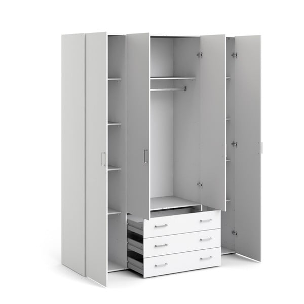 Bela garderobna omara 154x200 cm Space – Tvilum-image-3