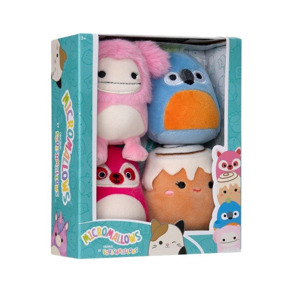 Plišaste igrače v kompletu 4 ks Micromallows 4Pack – SQUISHMALLOWS-image-3