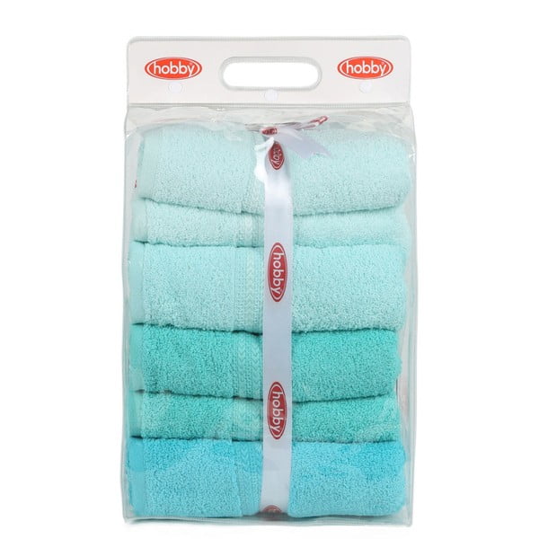 Komplet 4 brisač Rainbow Water, 70 x 140 cm-image-2