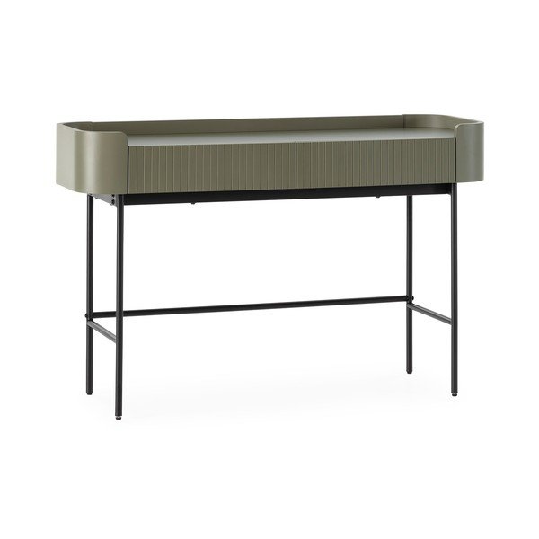 Kaki zelena stranska mizica 40x120 cm Willa – MOME-image-3