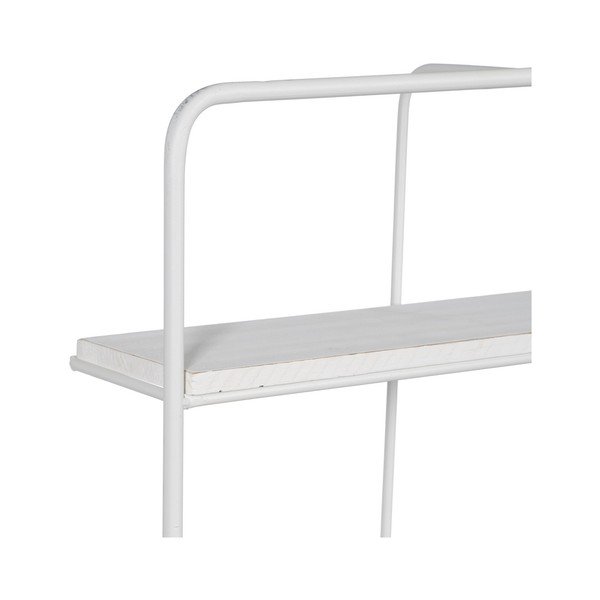 Bela večnivojska kovinska polica 51 cm – Ixia-image-2