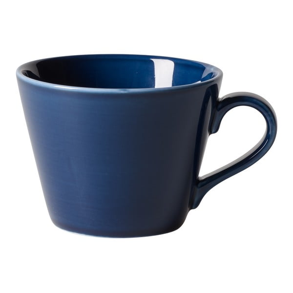 Temno modra porcelanasta skodelica za kavo Villeroy & Boch Like Organic, 270 ml