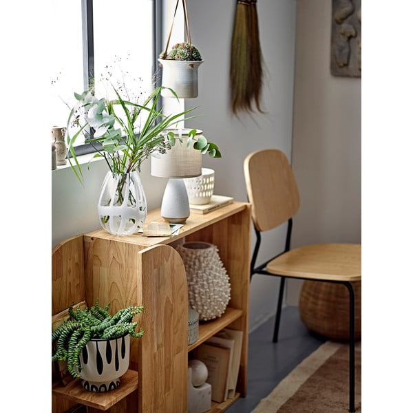 Bela steklena ročno izdelana vaza (višina 18 cm) Cosmin – Bloomingville-image-1