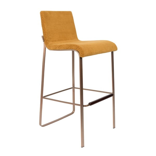 Rumeni barski stol Dutchbone Fiore, višine 100 cm