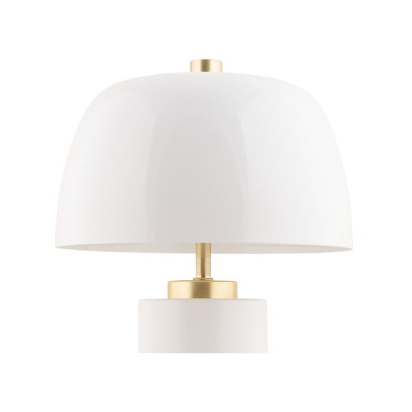 Bela LED zatemnitvena namizna svetilka s kovinskim senčilom (višina 30 cm) Freya – Leitmotiv-image-3