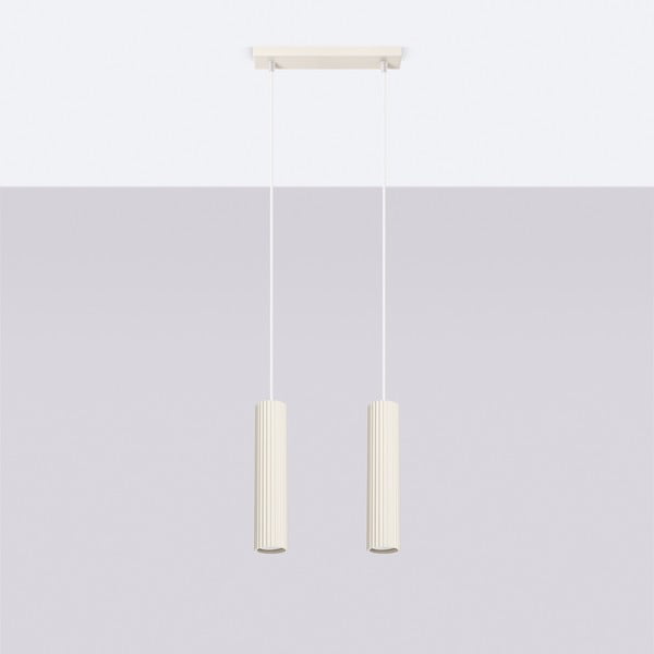 Kremno bela viseča svetilka Gleam – Sollux-image-4