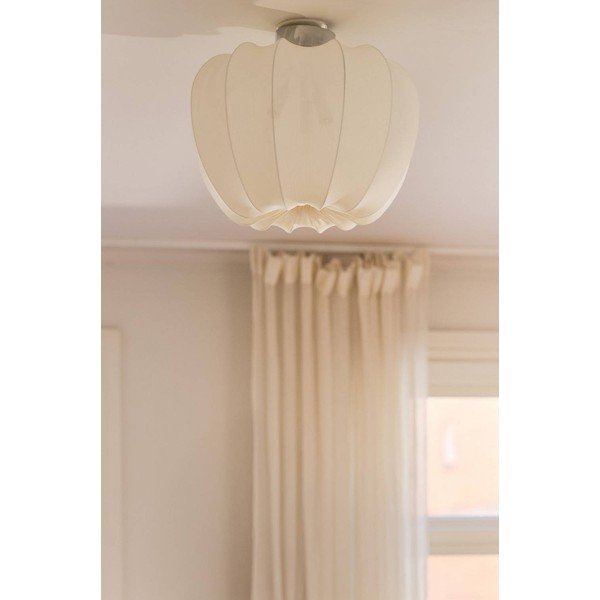 Kremno bela tekstilna stropna svetilka ø 50 cm Pion – Jotex-image-2
