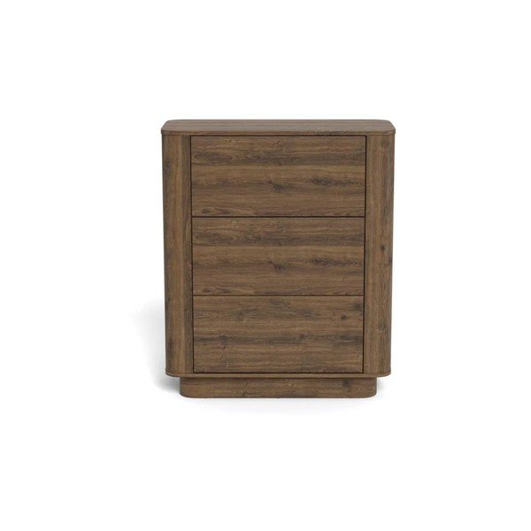 Komoda v hrastovem dekorju v temni naravni barvi 90x107x40 cm Atmore – Actona-image-2