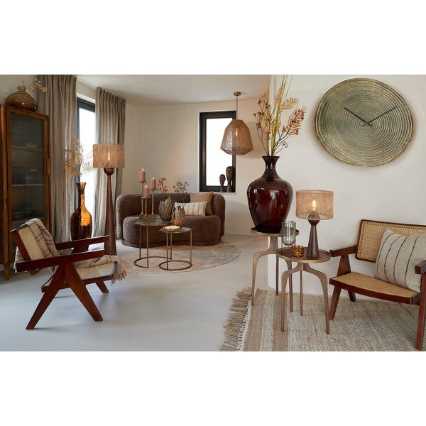 Rjava vitrina iz mangovega lesa 58x180 cm Mocu - Light & Living-image-1