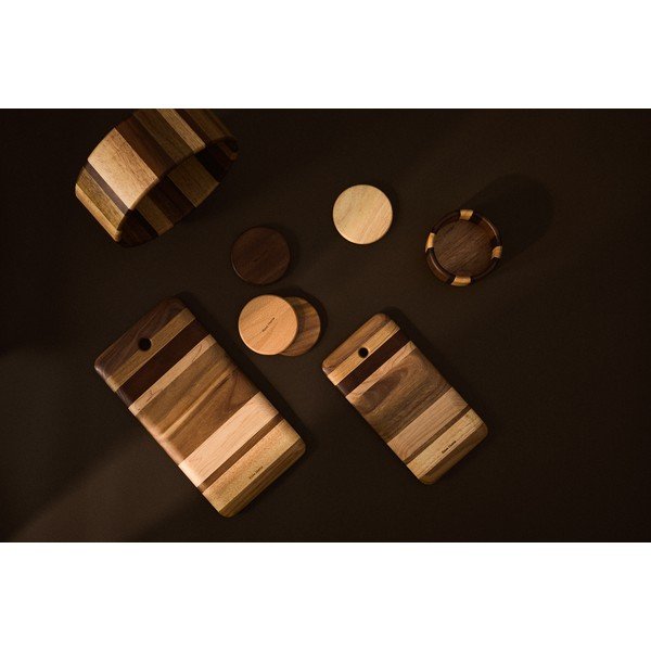 Lesena skledica za serviranje v naravni barvi Nover – Kave Home-image-2