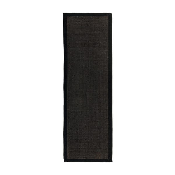 Črn tekač 240x68 cm Sisal - Asiatic Carpets