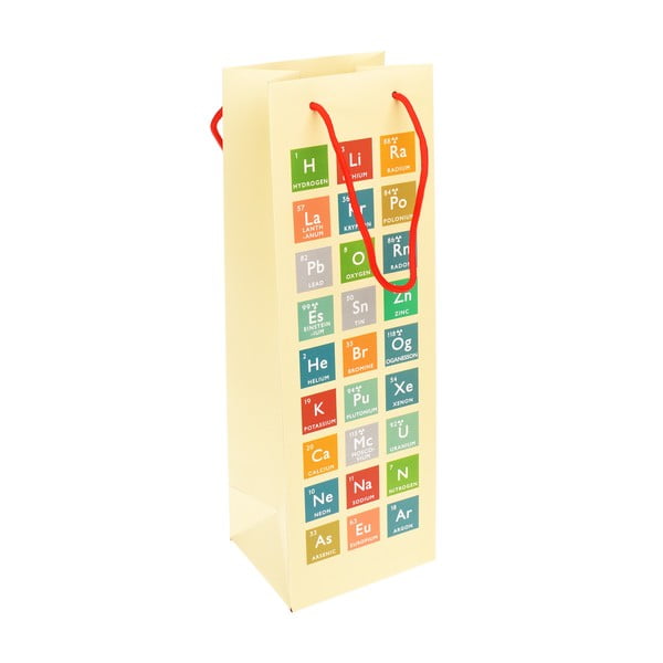 Darilna vrečka za vino 12x36 cm Periodic Table - Rex London