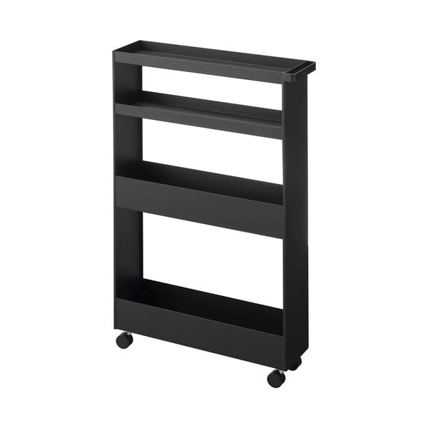 Mat črna jeklena kopalniška polica 48x80,5 cm Tower – YAMAZAKI