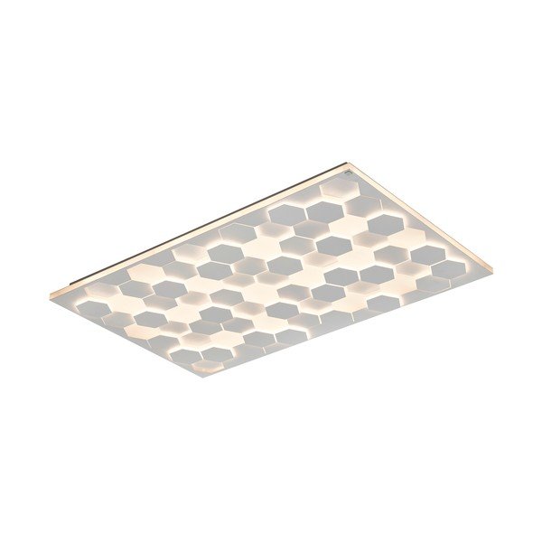 Bela LED stropna svetilka z glasovnim upravljanjem s pomočjo mobilne aplikacije s kovinskim senčilom 70x115 cm Cifavo – CINQUE-image-4