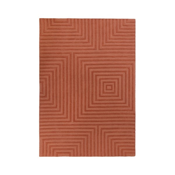 Oranžna volnena preproga Flair Rugs Estela, 120 x 170 cm