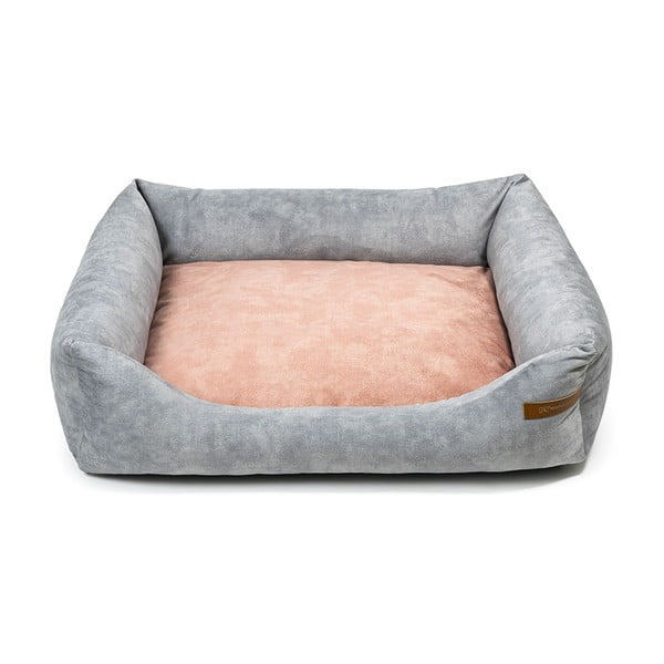 Rožnata/svetlo siva postelja za pse 65x75 cm SoftBED Eco M – Rexproduct