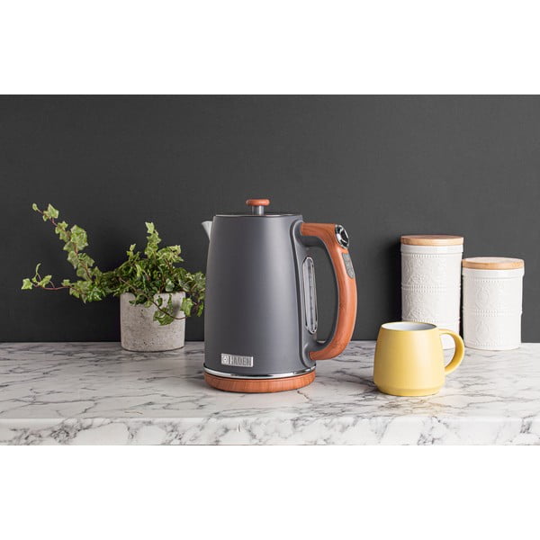 Temno siv grelnik vode 1,7 l Dorchester – Haden-image-1