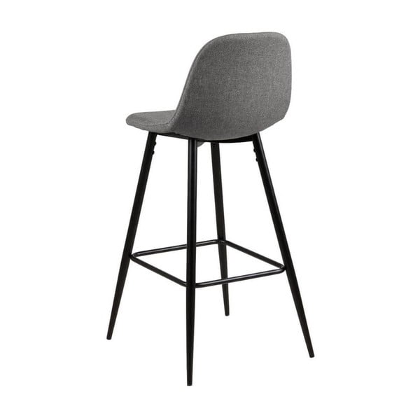 Svetlo siv barski stol s kovinskimi nogami Actona Wilma-image-2