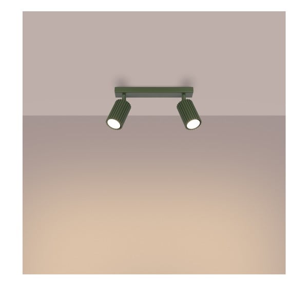 Zeleno točkovno svetilo 6,5x30 cm Gleam – Sollux-image-2