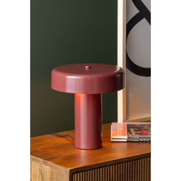 Bordo rdeča kovinska namizna svetilka (višina 26 cm) Riqueza Palo – Leitmotiv-image-1