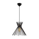 Črna viseča svetilka s kovinskim senčilom ø 34 cm Kirpi – Opviq lights